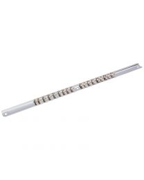 Draper 1/4 Inch Sq. Dr. Retaining Bar with 18 Clips (400mm)