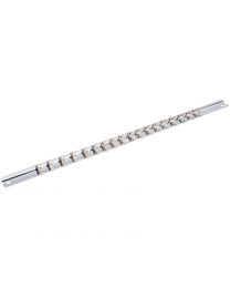 Draper 1/4 Inch Sq. Dr. Socket Retaining Bar with 18 Socket Clips (400mm)