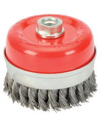 Draper 100mm x M14 Twist Knot Wire Cup Brush