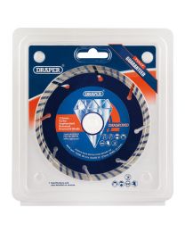 Draper 125 x 22.2mm Segmented Turbo Rim Diamond Blade