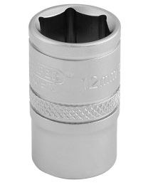 Draper 3/8 Inch Square Drive 6 Point Metric Socket (12mm)