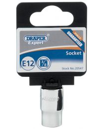 Expert E12 3/8 Inch Square Drive Draper TX-STAR® Socket