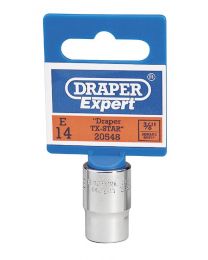 Expert E14 3/8 Inch Square Drive Draper TX-STAR® Socket