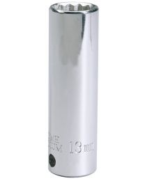 Draper Expert 13mm 3/8 Inch Square Drive Hi-Torq® 12 Point Deep Socket (Sold Loose)