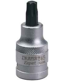 Expert T45 x 55mm 1/2 Inch Square Drive Draper TX-STAR® Socket Bit