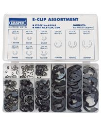 Draper E Clip Assortment (300 Piece)