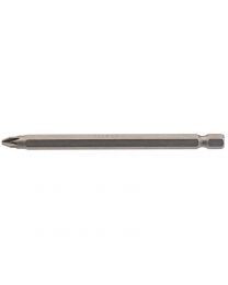 Draper No.2 1/4 Inch Hex. PZ Type Insert Bit 100mm Long x 1