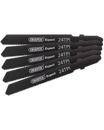 Draper DT118A 92mm Jigsaw Blade Set (5 Piece)