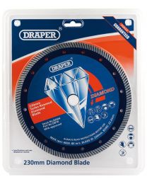 Draper 230 x 22.2mm Continuous Turbo Rim Diamond Blade