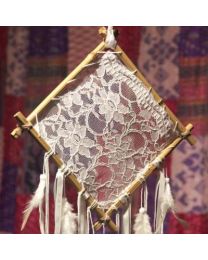 Dreamcatcher Lace Hanging Diameter White Tassels **