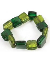 Green Glass Beads Bracelet