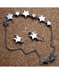Necklace Silver Coloured 7 Stars
