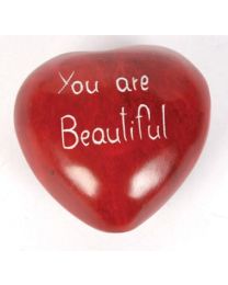 Palewa Pebble Red Heart You Are Beautiful