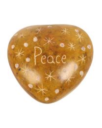 Pebble With Stars Peace YELLOW BROWN